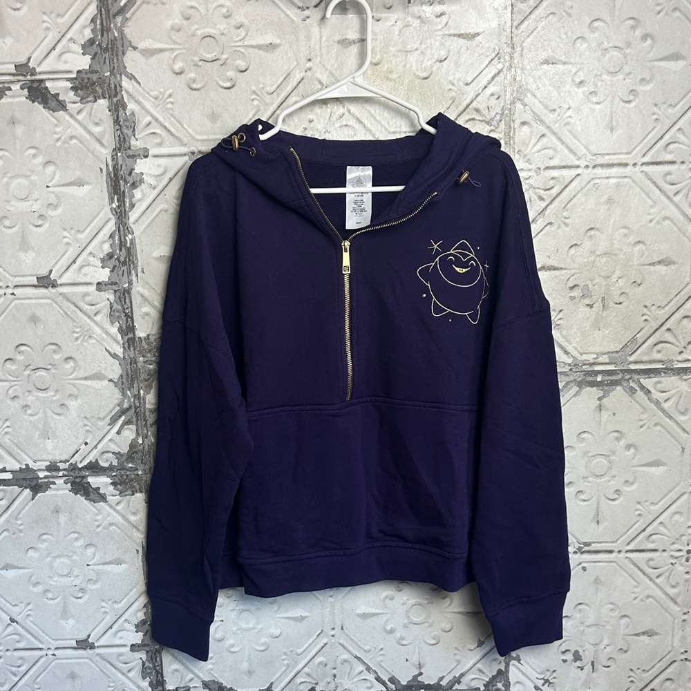 Disney Wish indigo Zip-Up Hoodie with Gold Hardware